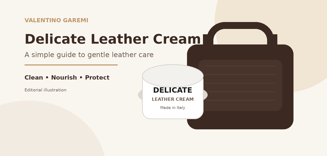 Valentino Garemi Delicate Leather Cream